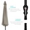 Best Choice Products 10ft Outdoor Steel Market Patio Umbrella w/ Crank, Tilt Push Button, 6 Ribs